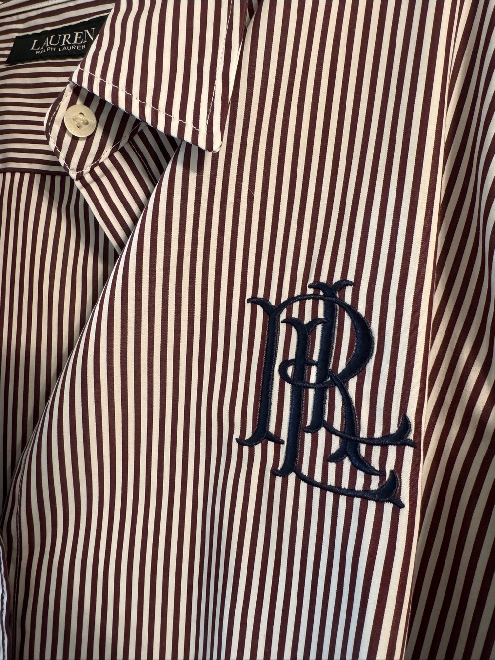 Ralph Lauren Long-Sleeve Striped Button-Down - Picture 2 of 7